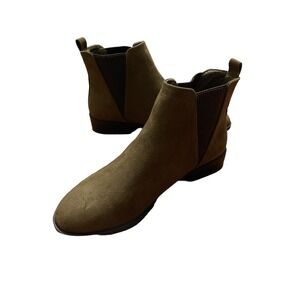 Primark Women's Ankle Bootie Shoe US 6 UK 4 EUR 37 Brown Suede